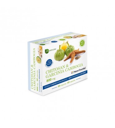 Chitosan y Garcinia Cambogia 60 cápsulas 800 mg Nature Essential