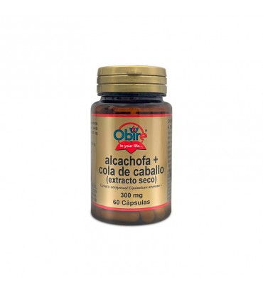 Alcachofa + Cola de Caballo 60 cápsulas 300 mg Obire