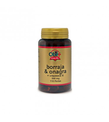 Borraja + Onagra + Vitamina E 110 perlas 500 mg Obire