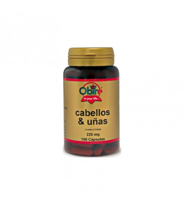 Cabellos y Uñas 100 cápsulas 225 mg Obire