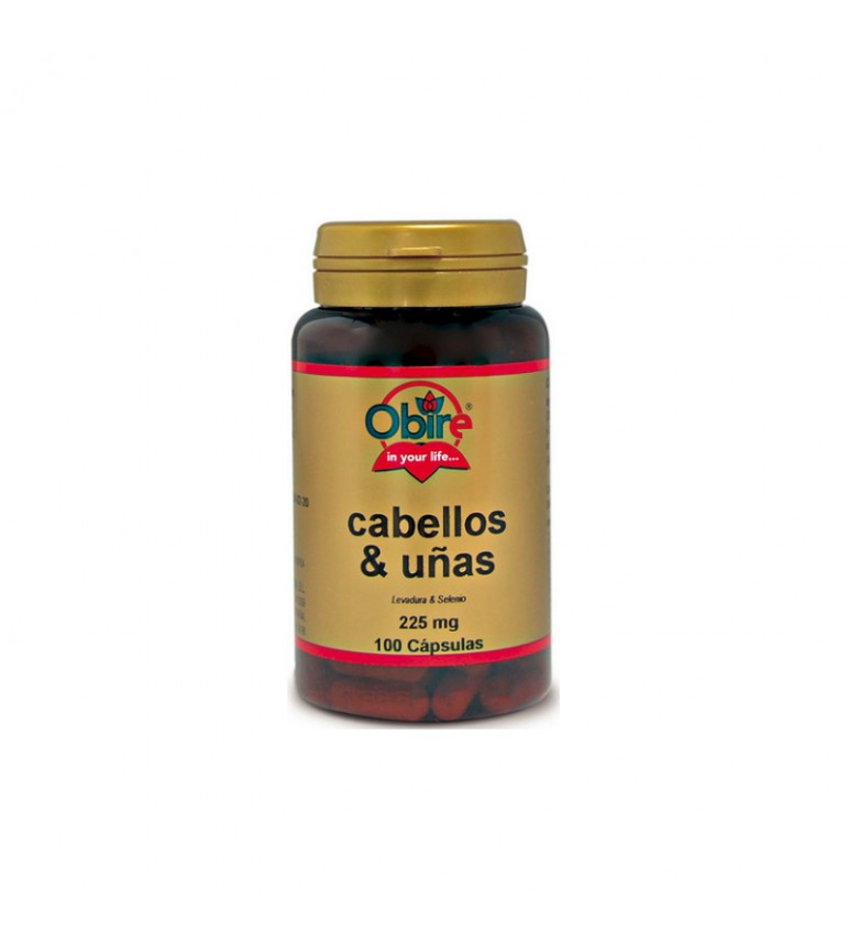 Cabellos y Uñas 100 cápsulas 225 mg Obire