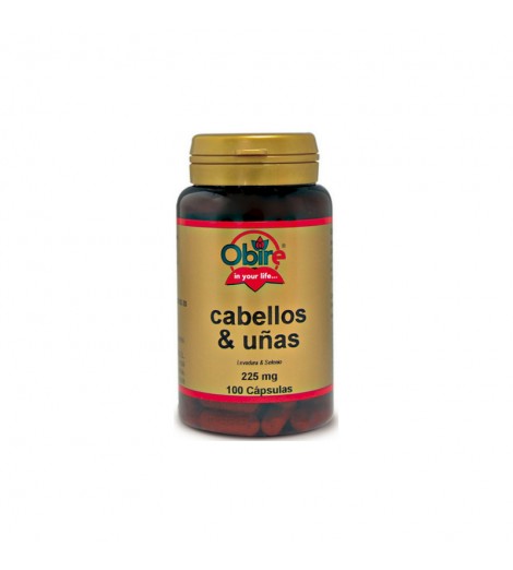 Cabellos y Uñas 100 cápsulas 225 mg Obire