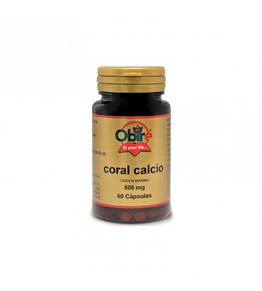 Coral Calcio 60 cápsulas 500 mg Obire