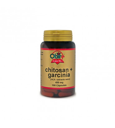 Chitosan y Garcinia HCA 100 cápsulas 450 mg Obire