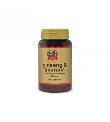 Ginseng y Guaraná 90 cápsulas 400 mg Obire