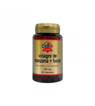 Vinagre de Manzana + Fucus 90 cápsulas 400 mg Obire