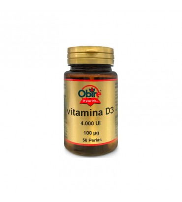 Vitamina D3 100 perlas 100 mcg Obire