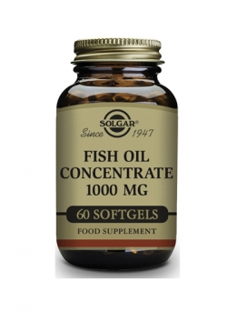 Aceite de Pescado Concentrado 60 cápsulas blandas 1000 mg Solgar