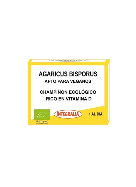 Agaricus Bisporus Ecológico 30 cápsulas Integralia