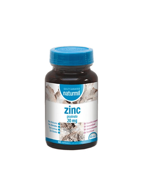 Zinc 60 comprimidos 20 mg Dietmed